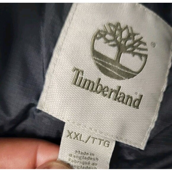 Timberland Men Black Full-Zip Puffer Vest Size Xxl - Picture 7 of 7